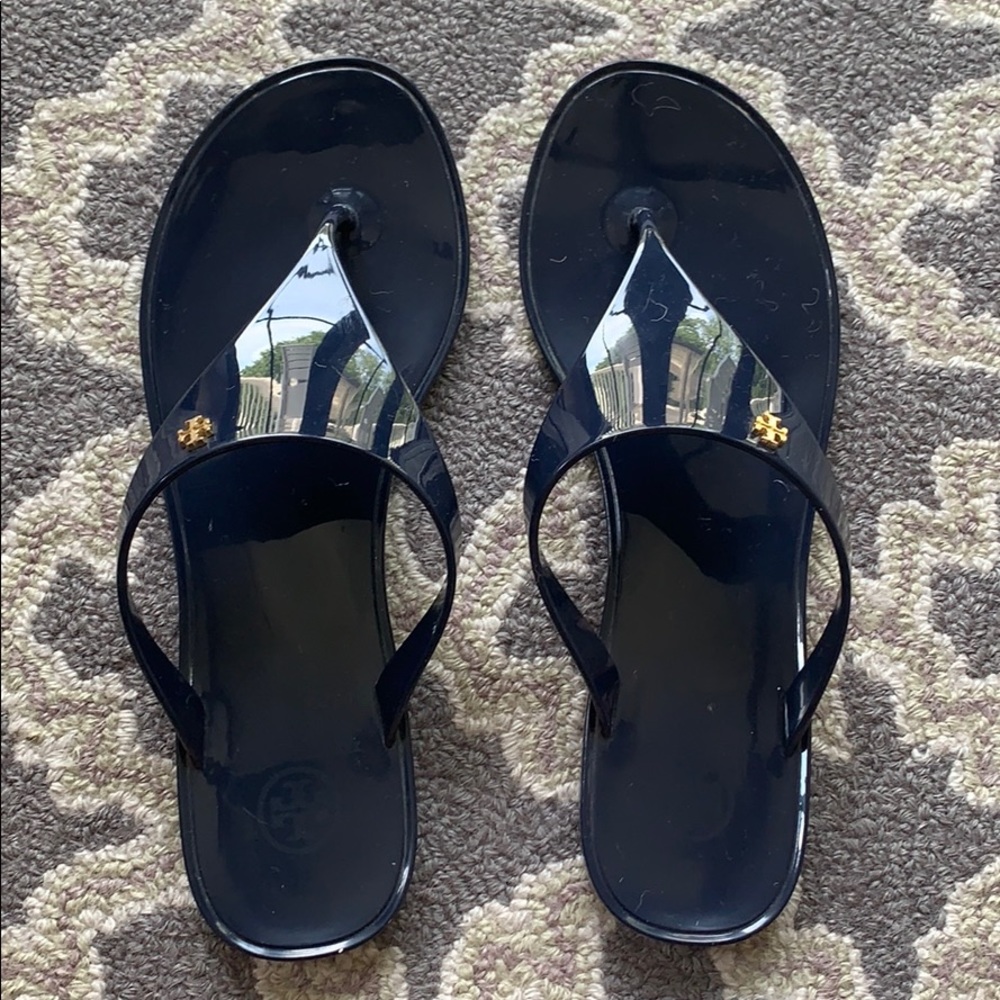 Tory Burch Jelly Sandals in navy